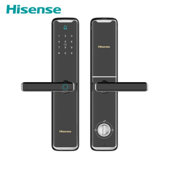 海信( Hisense )SL868指纹锁防盗门智能锁家用电子密码锁远程APP通用霸王门锁体天地钩（星空灰）