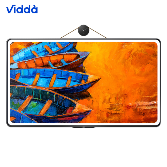 Vidda【55V7F】55英寸4K高清智能圆角艺术平板壁画电视